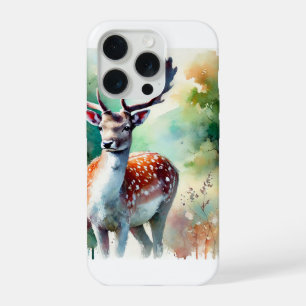 European Fallow Deer Watercolor Painting 151024ARE