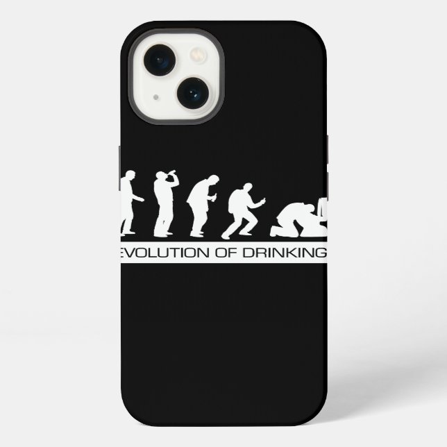 Funda Para iPhone Evolución de la bebida (Reverso )
