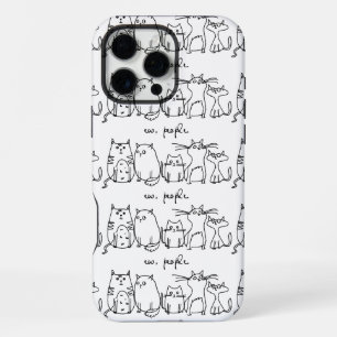 Funda Para iPhone 16 Pro Max Ew, People Funny Meowy Cat Aovers