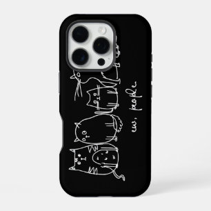 Funda Para iPhone 16 Pro Ew, People Funny Meowy Cat Aovers