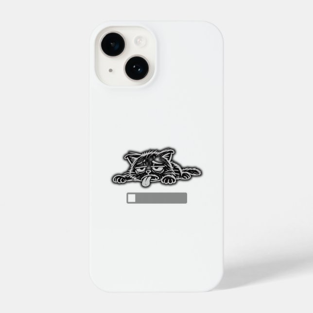 Funda Para iPhone Exhausted cat (Reverso )
