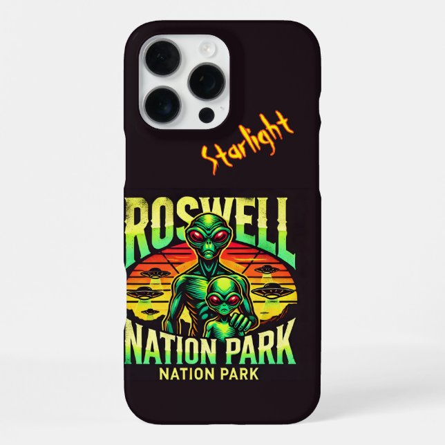 Funda Para iPhone ¡Explora OVNI Lore en Roswell! (Reverso )