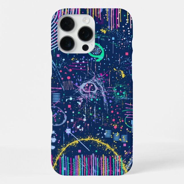 Funda Para iPhone Explorador Audaz: Maximalismo Abstracto (Reverso )
