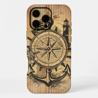 Funda Para iPhone 16 Pro Max Explorador Náutico Rústico Genial