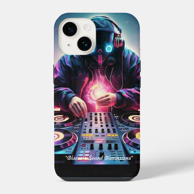 Funda Para iPhone "Explorando Reinos Musicales" (Reverso )