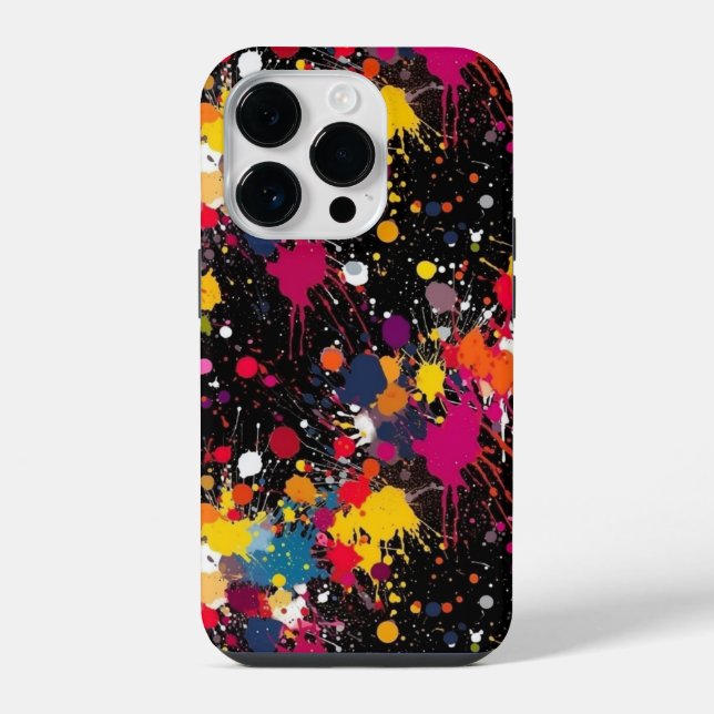 Funda Para iPhone Explosión de color (Reverso )