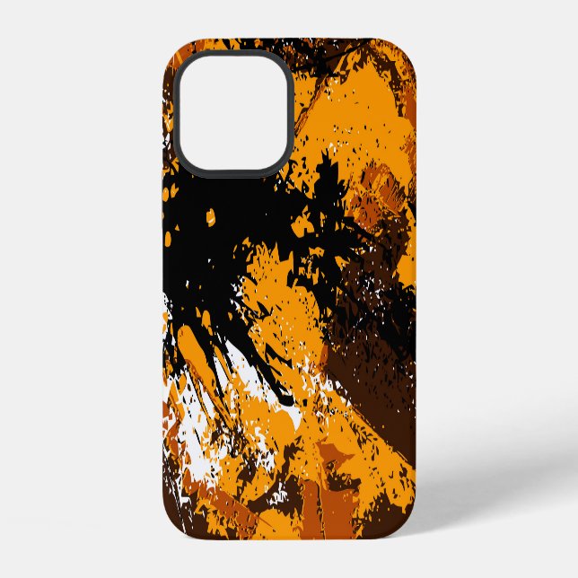 Funda Para iPhone Explosión de tinta: salpicaduras de resplandor col (Reverso )