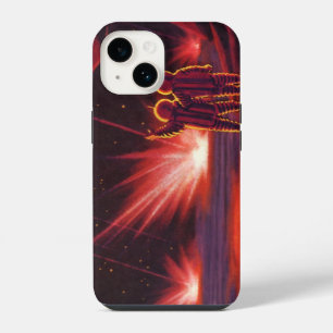 Funda Para iPhone 14 Explosión del planeta rojo alienígena de ciencia f