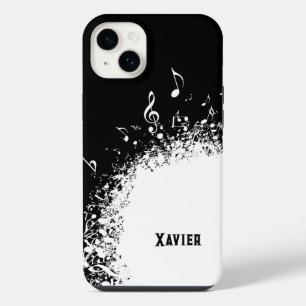 Funda Para iPhone 14 Plus explosión musical en blanco y negro