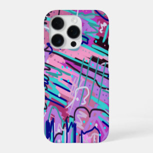 Funda Para iPhone 16 Pro Expreso de Sueño Púrpura Estampa Expressiva