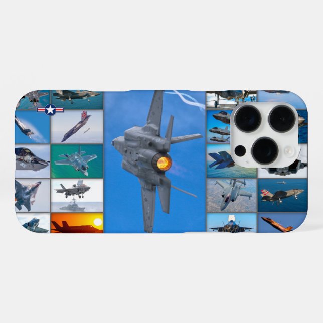 FUNDA PARA iPhone F-35 LIGHTNING II “MONTAJE” (Reverso Horizontal)