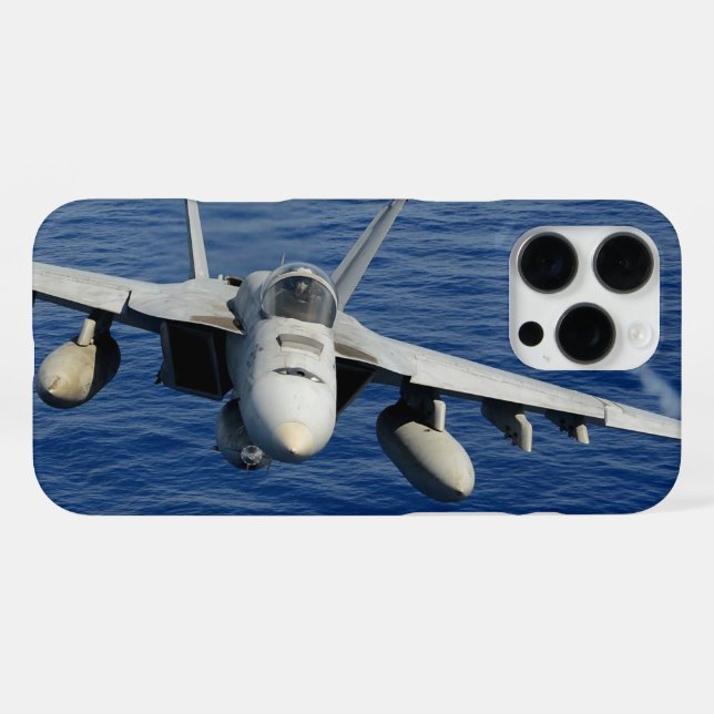 FUNDA PARA iPhone F/A-18E SUPER HORNET "MONTAJE" (Reverso Horizontal)