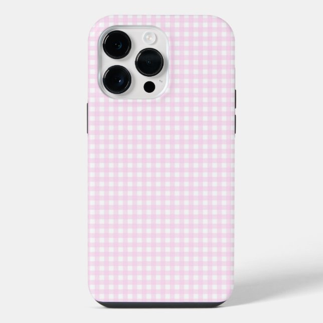 Funda Para iPhone F & L Pink Gingham (Reverso )