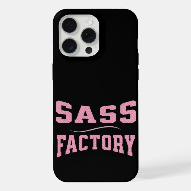 Funda Para iPhone Fábrica Sass - Gracioso (Reverso )