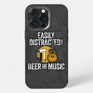 Funda Para iPhone 13 Pro Fácilmente Distraído por la Caja de Beer y Música 