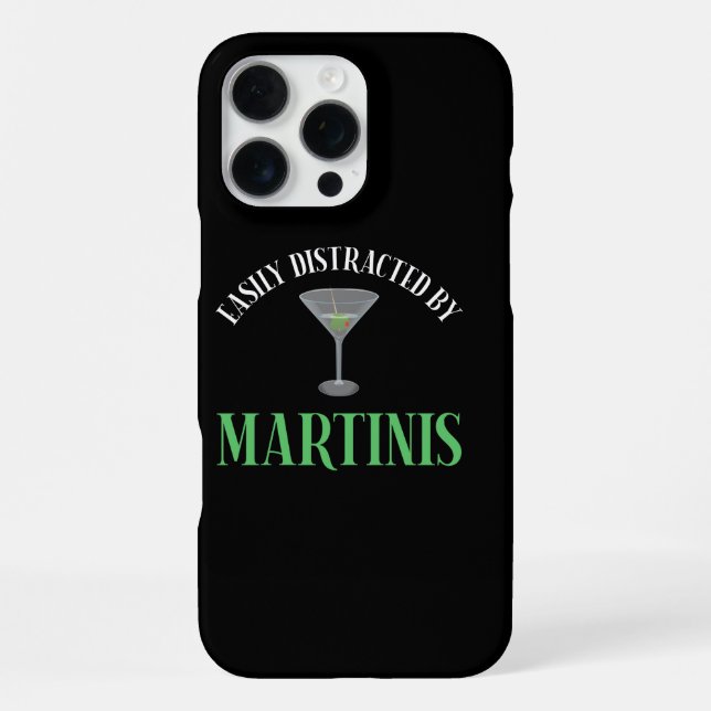 Funda Para iPhone Fácilmente Distraído Por Martinis (Reverso )
