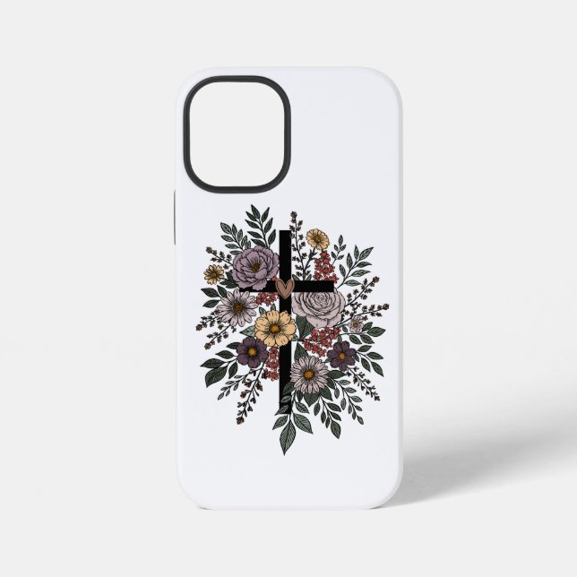 Funda Para iPhone Faith and Flowers (Reverso )