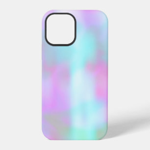 Funda Para iPhone 12 Pro Falso holograma abstracto color rosa azul