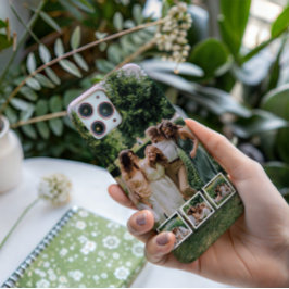 Funda Para iPhone 16 Pro Max Familiares y Amigos Personalizados 4 Fotos