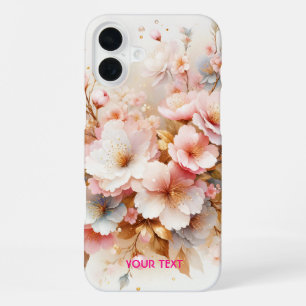 Funda Para iPhone 16 Plus Fantasía Cute Rosa Pastel Sakura