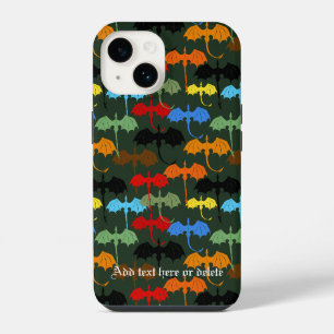 Funda Para iPhone 14 Fantasía de vuelo Dragons Green