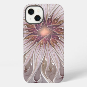 Fantasía floral, flor pastel moderna abstracta