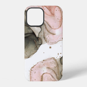 Funda Para iPhone 12 Fantasia Glam Rosa Negro Dorado Etéreo Malhumorado