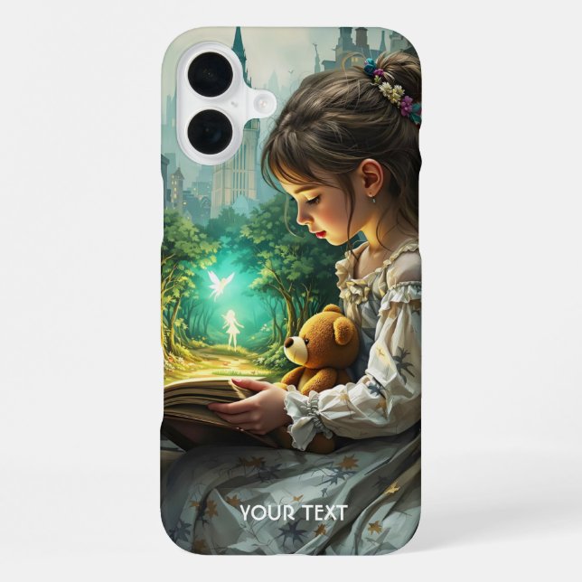 Funda Para iPhone Fantasía linda Chica leyendo (Reverso )