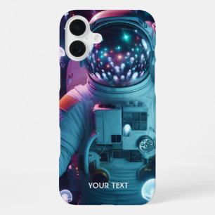 Funda Para iPhone 16 Plus Fantasía Lindo Astronauta Medusa Espacio