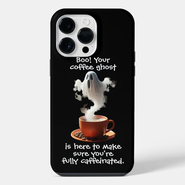 Funda Para iPhone Fantasma del Café (Reverso )