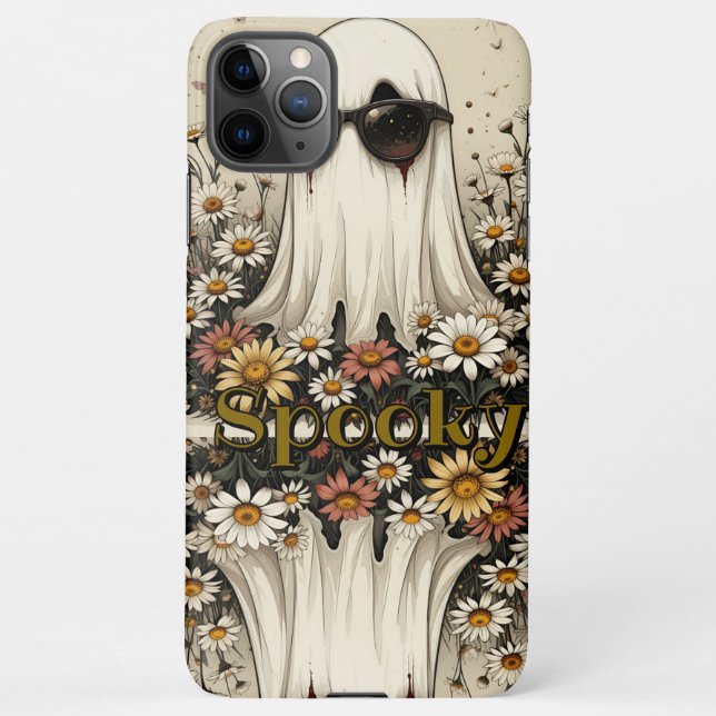 Funda Para iPhone Fantasma espeluznante de Halloween (Reverso)