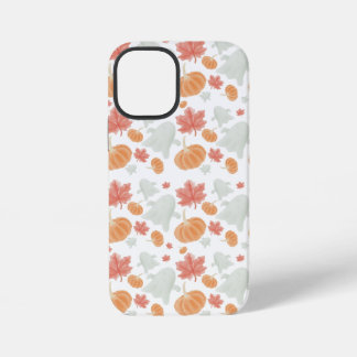 Funda Para iPhone 12 Mini Fantasmas Acogedores & Calabazas Patrón de Otoño