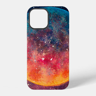 Funda Para iPhone 12 Fantástica pintura al óleo hermoso gran planeta lu