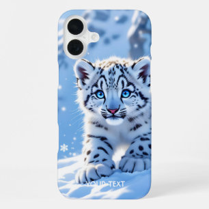 Funda Para iPhone 16 Plus Fantástico Cute Snow Baby Leopardo