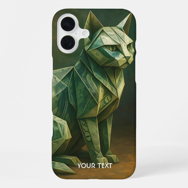 Funda Para iPhone Fantasy Cute Cat Money Origami (Reverso )