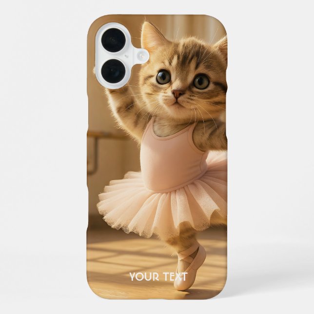 Funda Para iPhone Fantasy Cute Kitten Pequeña Ballerina (Reverso )