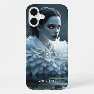 Funda Para iPhone 16 Plus Fantasy Cute Lake Swan White