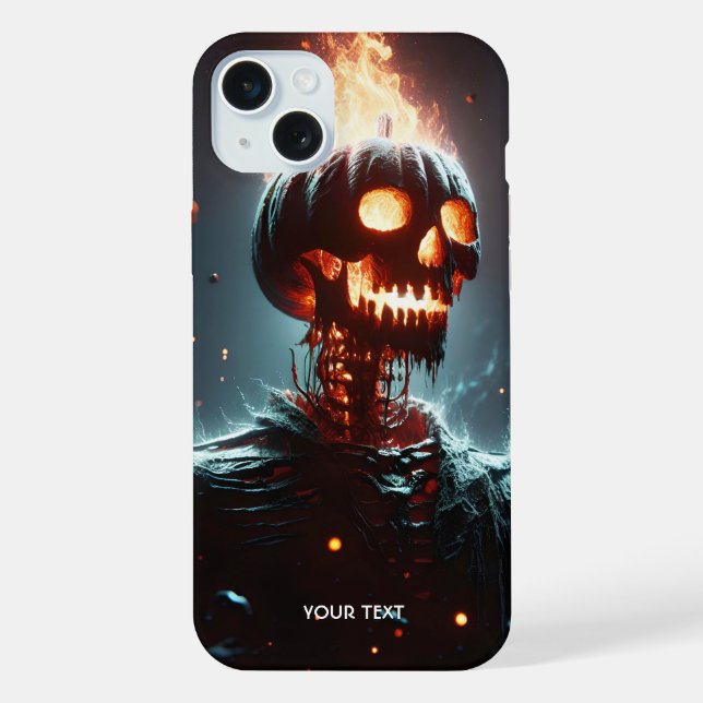 Funda Para iPhone Fantasy Cute Lantern Pumpkin Halloween (Reverso )