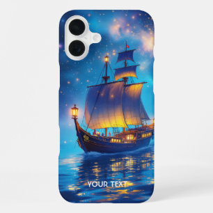 Funda Para iPhone 16 Plus Fantasy Cute Night Bot Sea