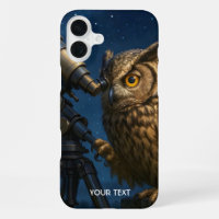 Fantasy Cute Owen Telescope Noche