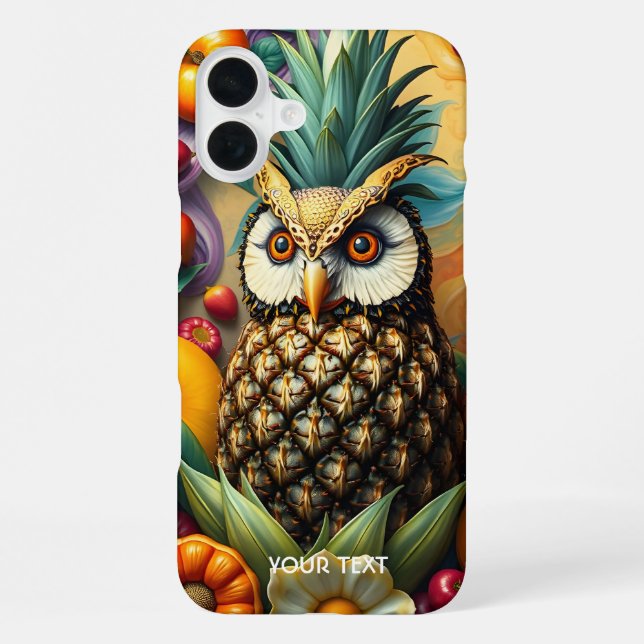 Funda Para iPhone Fantasy Cute Serene Pineapple Owl (Reverso )