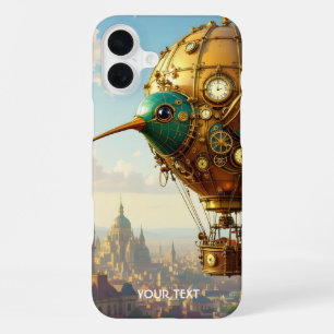 Funda Para iPhone 16 Plus Fantasy Cute Steampunk Bird Sky