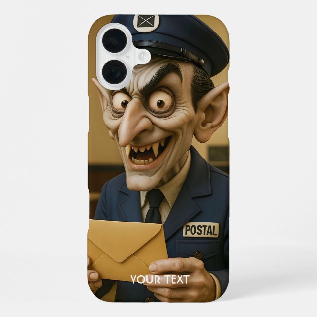 Funda Para iPhone Fantasy Cute Strange Postal Worker (Reverso )