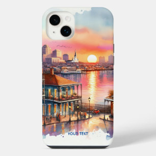 Funda Para iPhone 14 Plus Fantasy Cute Sunset New Orleans View