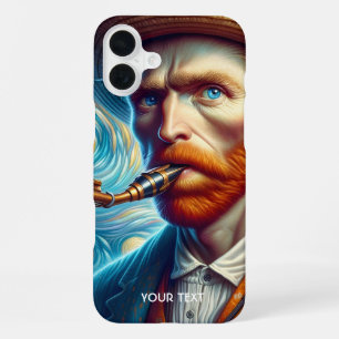 Funda Para iPhone 16 Plus Fantasy Cute Van Gogh Saxofón