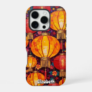 Funda Para iPhone 16 Pro Faroles chinos vibrantes