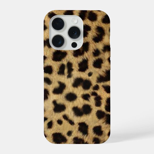 Funda Para iPhone Faux Cheetah Skin (Reverso )