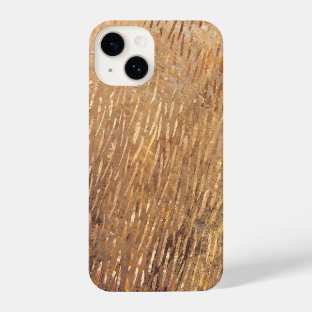 Funda Para iPhone Faux Golden Strokes (Reverso )