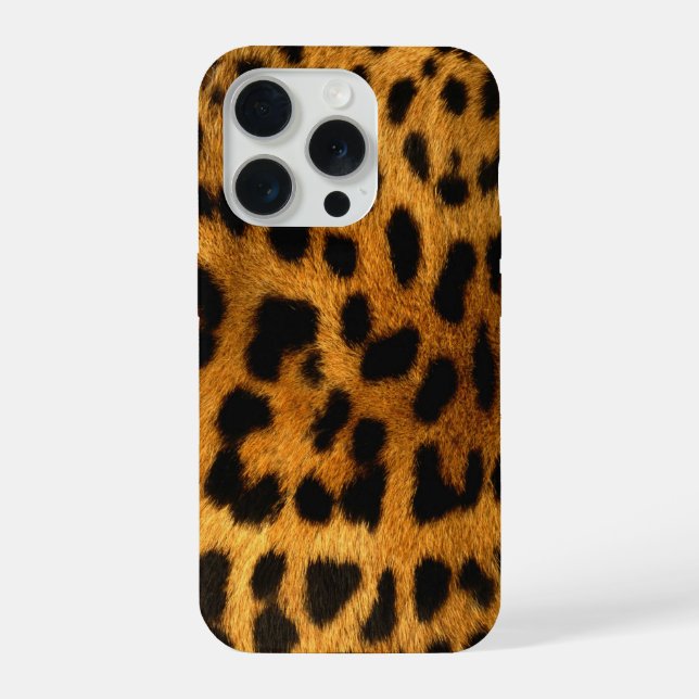 Funda Para iPhone Faux Leopard Skin (Reverso )