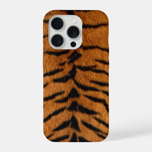 Funda Para iPhone Faux Siberian Tiger Skin (Reverso )